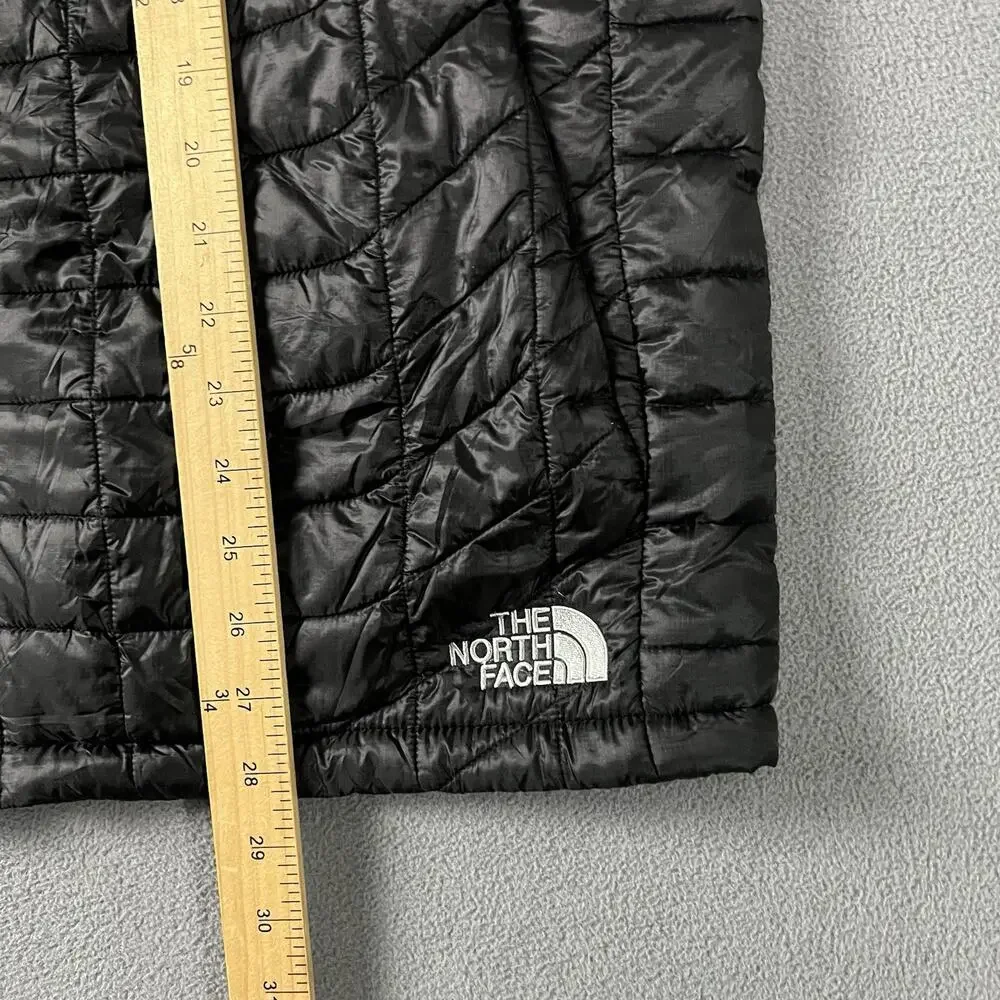 The North Face Vest Mens Large Black ThermoBall Eco Full Zip Puffer Outdoor